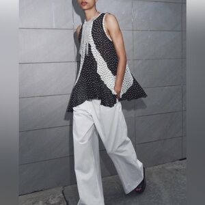 ZARA Polka Dot Top